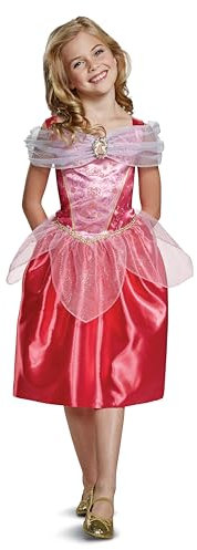 Disney | Costume Aurora Enfant 3–6 Ans | Déguisement Sous Licence Officielle Princesses | Robe Rose Inspirée De La Belle Au Bois Dormant | Cape Incluse | Tenue Fille Pour Carnaval Et Jeux Créatifs