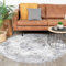 FRAAI | Home & Living Teppich Vintage Rund - Lago Grau - Baumwolle, Polyester - Flachgewebe - Vintage - Orientalisch - Wohnzimmer, Esszimmer, Schlafzimmer - Carpet