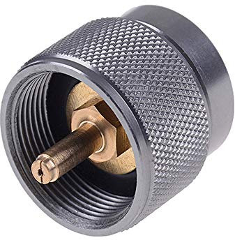Gasherd Adapter 1LB, Outdoor Ausrüstung Camping Kochen Picknick Grill Gas Kanister Adapter Konverter Ventil