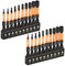 toolant Impact Hex Head Allen Wrench Drill Bit Set 20pcs (Metric&SAE), 1/4 Hex Shank S2 Steel Bits Set, CNC Machined Tips with Magnetism, 2 Long with Storage Box