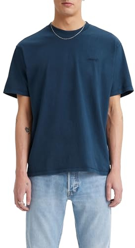 Levi's Men's Red Tab Vintage Tee T-Shirt, Dress Blues Garment Dye, M
