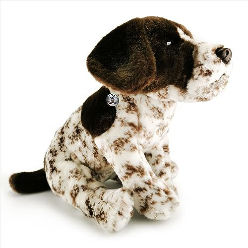 Pointer Jagdhund Kuscheltier Hund sitzend Plüschtier Wanda