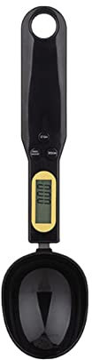 AKIS HOME Wiegelöffel Löffel waage LCD Digital Digitalwaage messlöffel Küchen (schwarz)