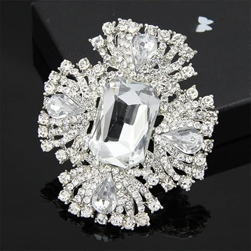 Equirider Broche pour Hommes Strass Broche Épingle Robe de mariée Cravate Accessoires