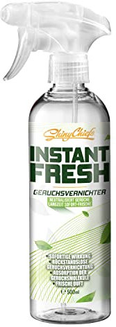 ShinyChiefs INSTANT FRESH Geruchsvernichter - Auto Geruchsentferner für den Innenraum entfernt hartnäckige Gerüche im Auto - Rückstandsloser Geruchskiller für neutrale Frische, Pumpsprühflasche, 500ml