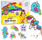 Yefun Diamond Painting Bilder für Kinder, 5D Einhorn Geschenke Painting Basteln Set für Mädchen, DIY Einhorn Spielzeug mit Schlüsselanhänger, Décoration Sticker Arts Kits Tolles