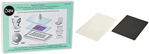 Sizzix 656499 Magnetische Plattform & Silikon kautschuk matt für Big Shot, Schwarz (Embossing Tools)