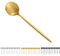 Bestdin Cucharas de 12 piezas, exquisito juego de cucharas de 12 cm (4,7 pulgadas), oro mate, cucharas de café de acero inoxidable, para casa/restaurantes/fiestas, apto para lavavajillas