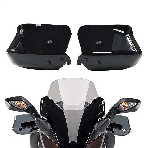 JT2D Bouclier De Protection des Mains De Moto, Accessoire De Pare-Brise pour H&Onda Forza 350 300 Forza125 NSS350 (Color : Le Noir)
