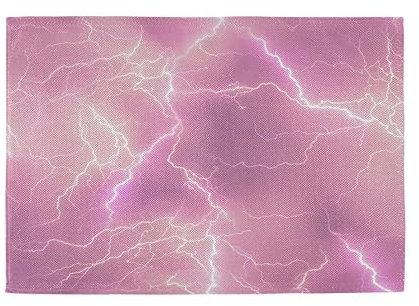 Tischsets Abwaschbar 4er Set Elektrisierende Blitze Druck, Platzsets Hitzebeständig Tischmatten für küche Speisetisch Hotel, Platz-Matten 45,7 x 30,5 cm