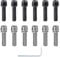 DesertBoy 12 Pcs Bicycle Stem Bolt Handlebar Stem Screws Bike Fixed Stem Bolts Bike Stem Bolt M5 x 20mm Bike Disc Brake Caliper Bolts with Washers with 4mm Allen Wrench for Road Bicycle (Black,Silver)