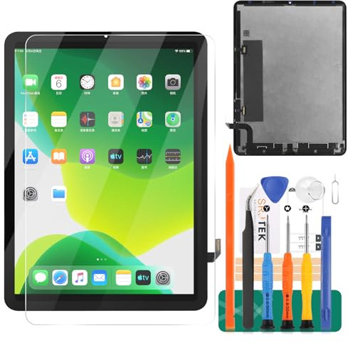 Per iPad Air 4 4a generazione Sostituzione dello schermo A2324 A2072 A2325 A2316 Per iPad Air 4 (2020) 10.9 Display LCD Touch Digitizer Assembly Kit di Riparazione (nero)