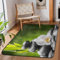 TropicalLife Zen Basalt Orchidee Bambus Teppich 152 x 99 cm, Zen Area Teppiche für Wohnzimmer, Schlafzimmer, Küche, Esszimmer, drinnen und draußen, groß, rutschfeste Bodenmatte