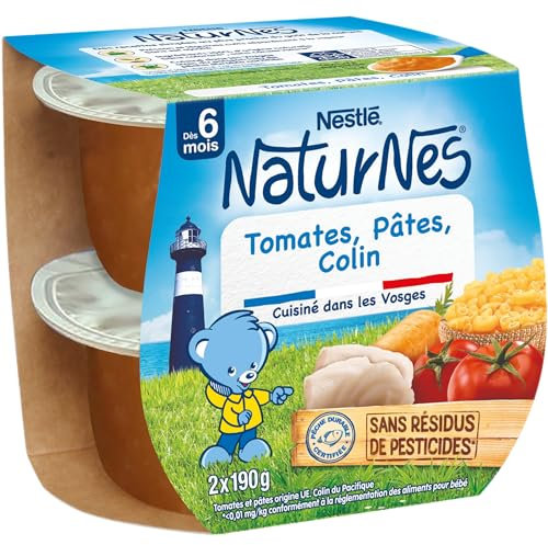 NESTLÉ BÉBÉ - TOMATES PÂTES COLIN DES 6 MOIS 2x190g
