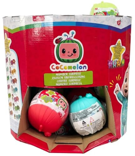 CoComelon Blind Capsule Number Character Articulated Figure Sets - CDU of 21