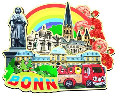 Orlaybar Bonn Deutschland Dekorativer Magnet 3D Kühlschrank Stadt Reise Souvenir Touristengeschenke Handarbeit Handwerk Kühlschrankmagnet Heimdekoration -4697