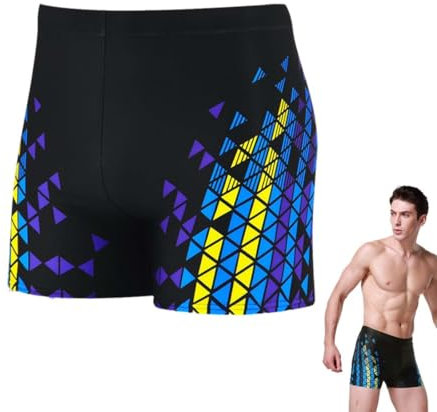 UEAVOID Costume da Bagno Boxer da Nuoto Uomo Coulisse Pantaloncini Calzoncini da Bagno Elastico a Vita Bassa Boxershorts Spiaggia Mare Piscina