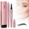 2024 Augenbrauenstift 3D Wasserfester Microblading-Stift Mit 4 Gabelspitzen - Modischer Make-up Augenbrauenstift für Frauen (Schwarz)