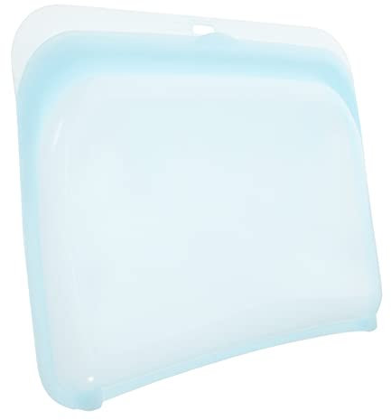 Alipis de conservation des aliments sceller le de congélation frigo pratique congelation congélation de réfrigérateur en silicone poche alimentaire portable Blue