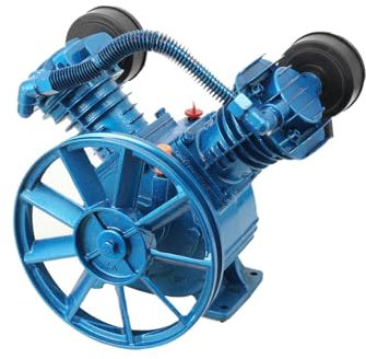 ECUTEE Air Compressor Pump Head 3 HP 2200W V-Style 2 Piston Twin Cylinder Air Compressor Pump Motor Head Air Tool, 1050rpm 8Bar 115PSI 250L/min 8.8cfm