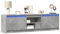 Générique Meuble TV avec LED Gris béton 180x34x50 cm Bois d'ingénierie, Meubles, Meubles TV, Gris, 35 KG, 3307915