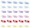 100 Pcs Pince pour Couler Clip,Clips de Couture, Pinces à Coudre, Pince Couture Clip Multifonctionnelles, Pinces de Bricolage pour la Couture, en Plastique Couleurs Assorties Clip