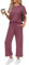 Topassion Zweiteiler Damen Ärmellose/Kurzarm Hosen Mit Weites Bein Hosenanzug 2 Teilig Leicht Tshirt Und Hose Elegant Sommeranzug Casual Sommer Outfits Bequem Jogginganzug Business Anzug(Hot Pink,XL)