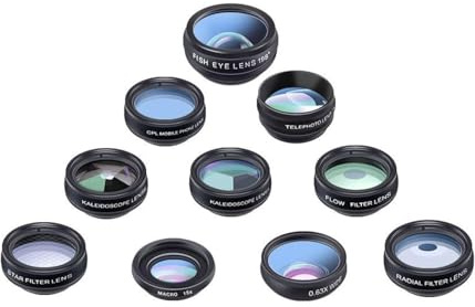 10-in-1-Handy-Objektiv-Set, Objektivaufsatz, Handy-Objektiv, Geeignet für Anfänger und Fotografie-Begeisterte, Geeignet für Reisen und Fotografie, 1 Set