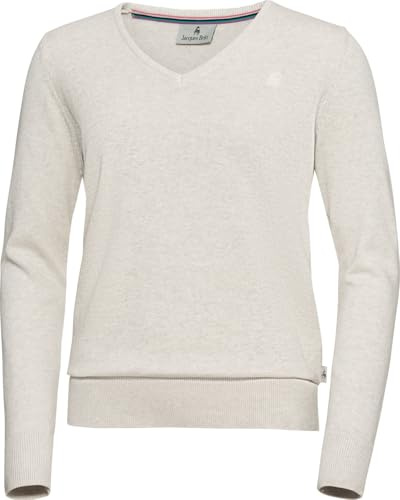 Jacques Britt Damen Pullover mit V-Ausschnitt, weicher Feinstrick aus Reiner Baumwolle, warm, bequem & atmungsaktiv für Herbst und Winter, figurfreundlich, Gr. S–XXL