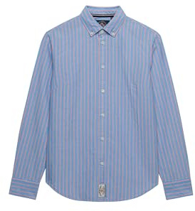 Superdry Damen Oxford Langarmhemd mit schmaler Passform