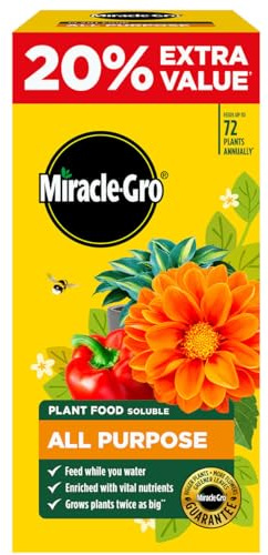 Miracle-Gro All Purpose Soluble Plant Food, 1.2KG (Includes 20% Extra)