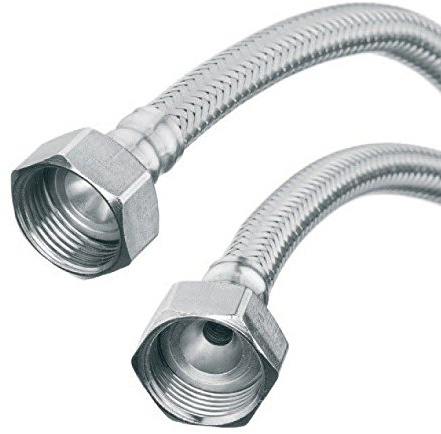 Invena Flexi Flexible Kitchen Basin Tap Connector Hose Pipe 3/4 x 3/4 40cm Length
