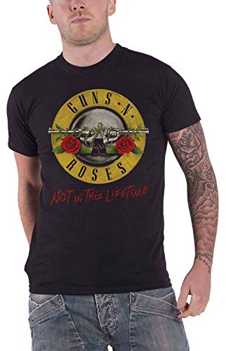 Guns N' Roses Herren Not in This Lifetime Tour with Back Print T-Shirt (1er Pack)