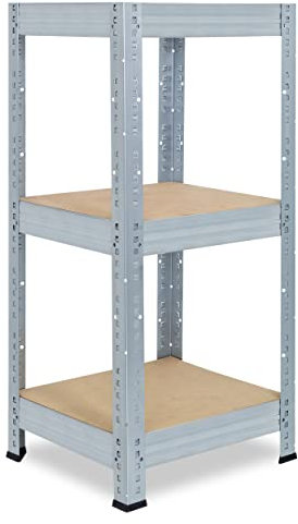 shelfplaza® 90x60x60cm PROFI Schwerlastregal verzinkt/Metallregal mit 3 Böden à 200kg Tragkraft/Kellerregal Metall, Garagenregal, Werkstattregal oder Regal Lagerregal/Steckregal Metall