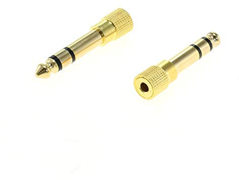OTB Klinkenadapter Stereo (Buchse auf Stecker) vergoldet - 2 Stück