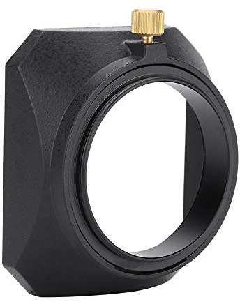 46mm Square Lens Hood Shade,Portable Protective No Stray Light Rectangular Lens Hood for DV Camcorder Digital Video Camera Lens Filter or Barrel Thread