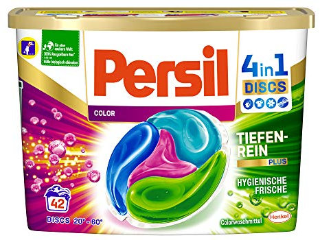 Persil Color 4 in 1 Dischi (42 Lavaggi) - Detersivo per Colori con Tecnologia Profondenpur-Plus e Freschezza di Lunga Durata