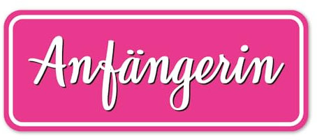 Fahrzeug-Aufkleber Anfängerin I 20 x 8 cm I Vorsicht Achtung Fahranfänger I rosa I Fahrzeug-Sticker I wetterfest selbstklebend I dv896