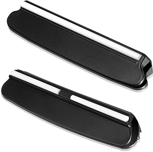 2 Stück Schleifhilfe Set Schleifhilfe Messer Schärfhilfe für Schleifstein Messerschärfer Winkel Halter für Schärfen Messer Schärfen Gerät Winkelführung für Schleifstein, Schwarz