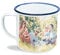 Made in Gift Taza Enamel Personalizada con Foto de Acero Inoxidable con Borde de Color y Efecto Envejecido 79mm x 89mm (Azul)