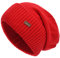 jaxmonoy Cashmere Slouchy Beanies für Frauen Winter Leichte Mädchen Wolle Strickmütze Bündchen Weich Warm Slouch Beanie Cap, rot, Medium