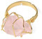 Bague En Pierre De Cristal Naturel Fil Irrégulier Wrap Femmes Hommes Guérison Améthyste Fluorite Or Bague À Quartz Réglable,Quartz Rose