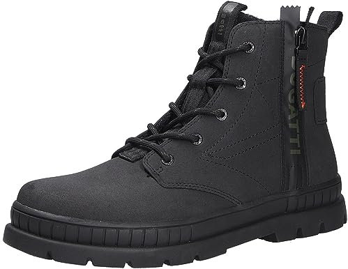 bugatti Herren Schlupfstiefel, Männer Stiefel Kaltfutter,Boots,Winterstiefel,Winterschuhe,uebergangsstiefel,schwarz (1000),42 EU/EU UK