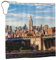 Rideau de douche New York City - 183 x 183 cm - Imperméable - Lavable - Avec 12 crochets - Décoration de salle de bain moderne