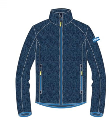 CMP Unisex Kinder Giacca Bambini Knit-Tech Jacke, B.Blue-River, 110