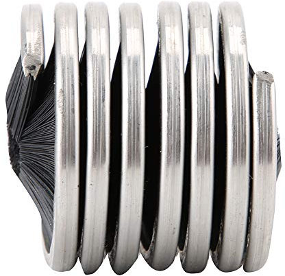 Fydun Cepillo de Limpieza para Cuerdas, Herramienta deado de Cuerda Exterior, Acero Inoxidable y Nylon, Ligero y Portátil, Diámetros Cuerda de8-13, Teleféricos, Exploración de Cuevas