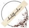 SKONIDA Herbstkranz modern – Tür-Schild aus Naturmaterial Holz & Metallring 30 cm – Deko DIY Türkranz mit 3D Schriftzug zum Aufhängen – Holzkranz für Trockenblumen - Vintage Wandkranz Herbst