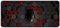Grand Tapis de Souris de Jeu Rouge Noir Géométrique Tapis de Souris XXL Gaming 1200x600x2mm Tapis de Souris avec Base en Caoutchouc antidérapante pour Souris Claviers Gamer Bureau