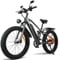 VAKOLE CO26 Fatbike E-Mountainbike 26 Zoll Elektrofahrräder mit 48V 16Ah Akku, 75KM Reichweite - 4.0 Zoll Reifen, LCD-Display, Vollfederung E-Bike für MTB, Strand & Schnee