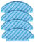BagLEv 4 Pcs Robot Vacuum Cleaner, Reusable Microfiber Mopping Cloth,Microfibre Mop Cloths Replacement Mopping Pads for Ec*ova*cs De*eb*ot N10, N10 Plus Robot Vacuums